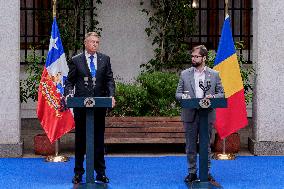 Romanian President Klaus Iohannis Visits Chile